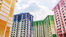 Colourful HDB flats in Singapore
