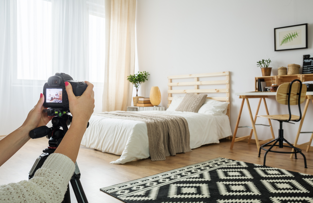 taking photos of house