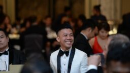 Kevin Lim at a gala dinner