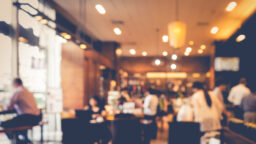 Blurred shot of a cafe