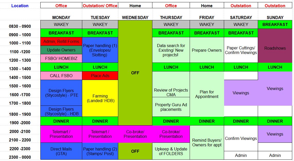 shanel liew timetable