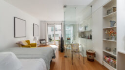 A small, modern apartment