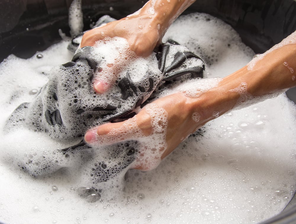 washing clothes