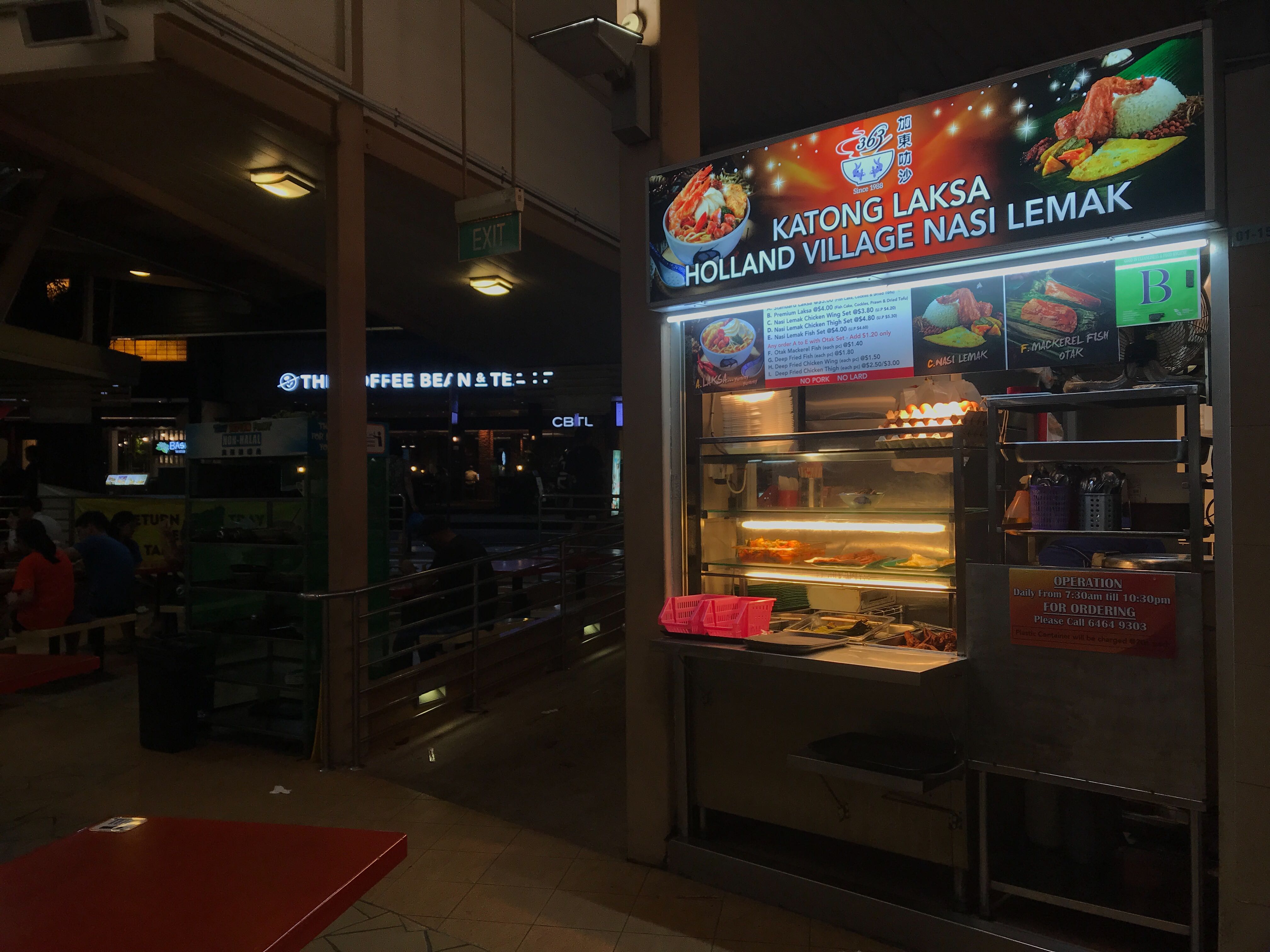 363 Laksa sells Katong Laksa and Holland Village Nasi Lemak.