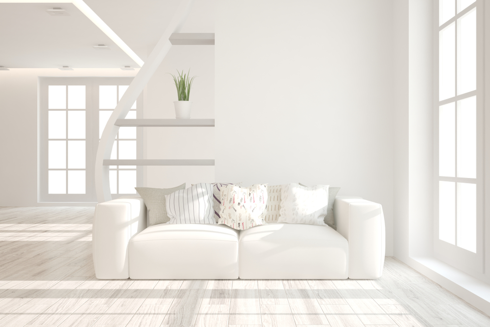 A living room with good lighting and exposure.