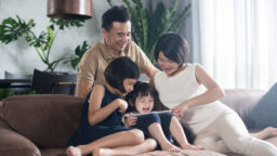young family children new home wealth