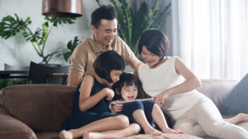 young family children new home wealth