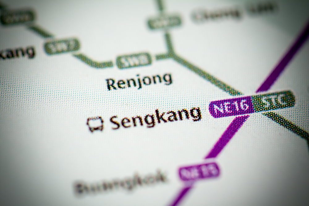 Sengkang MRT map