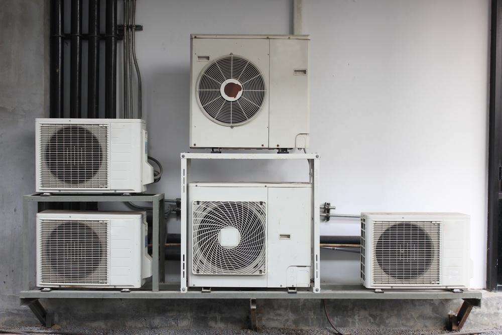 air conditioning units placed together