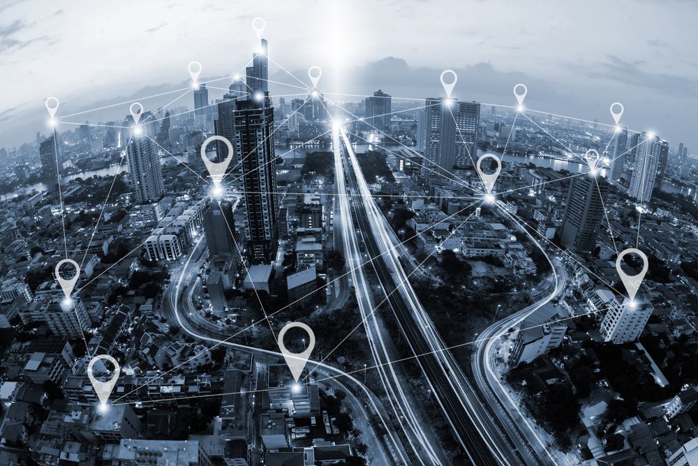 blue print of locations, connectivity