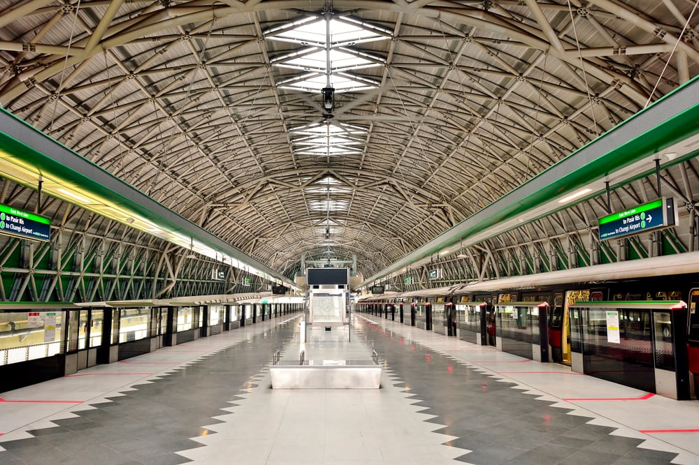 View of Platform at New Tuas MRT Stations
