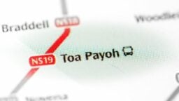 Map Showing Toa Payoh's MRT Station
