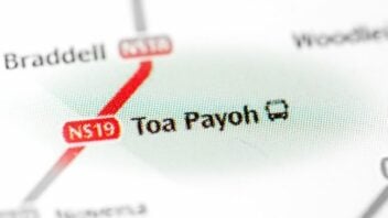 Map Showing Toa Payoh's MRT Station