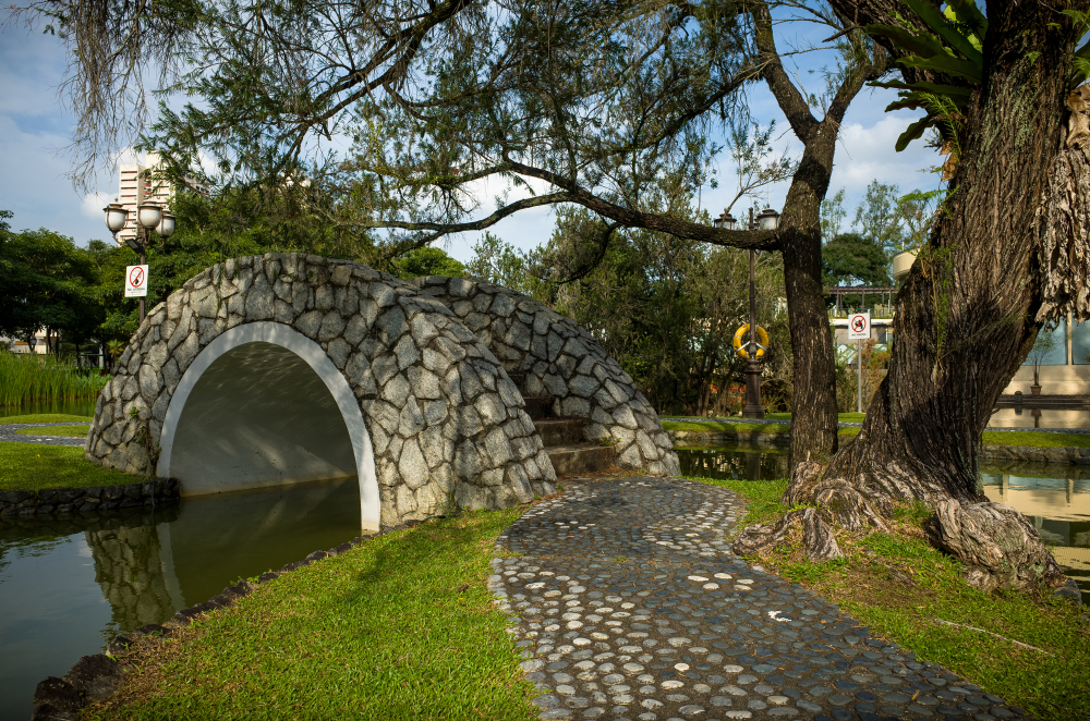 Stone Arch Bridge in Toa Payoh Town Park