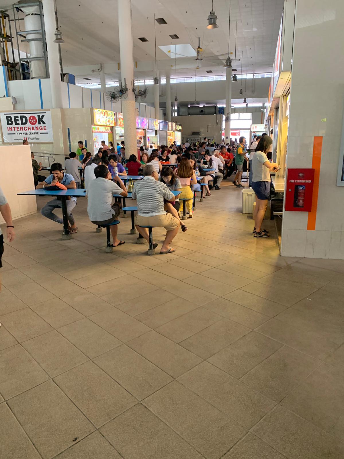 Bedok Interchange Hawker Centre interior