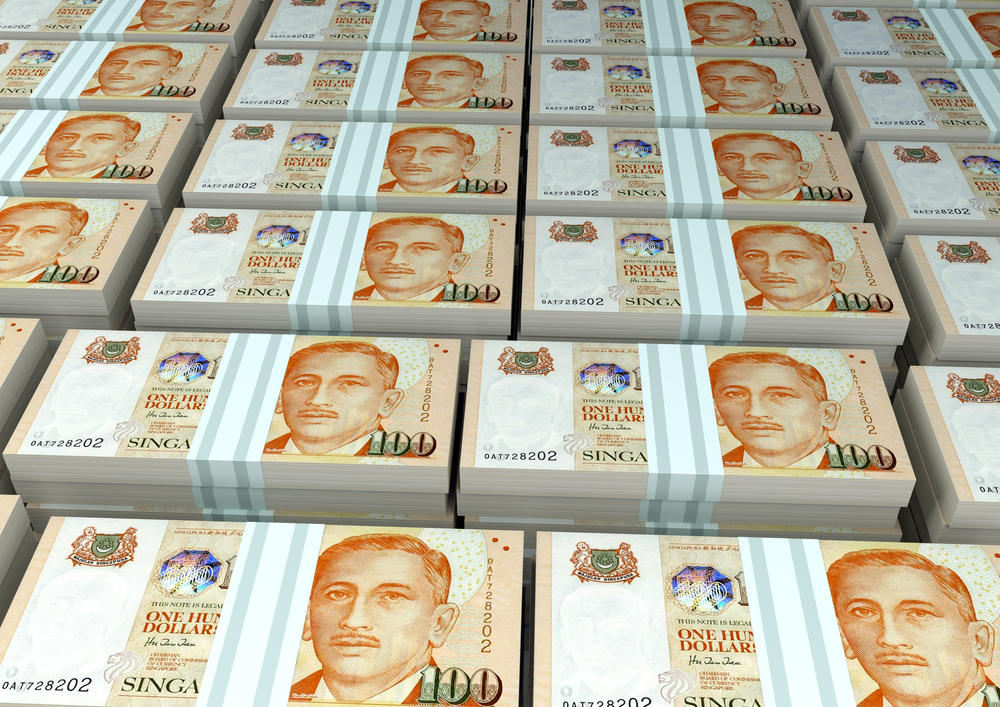 Stacks of money.