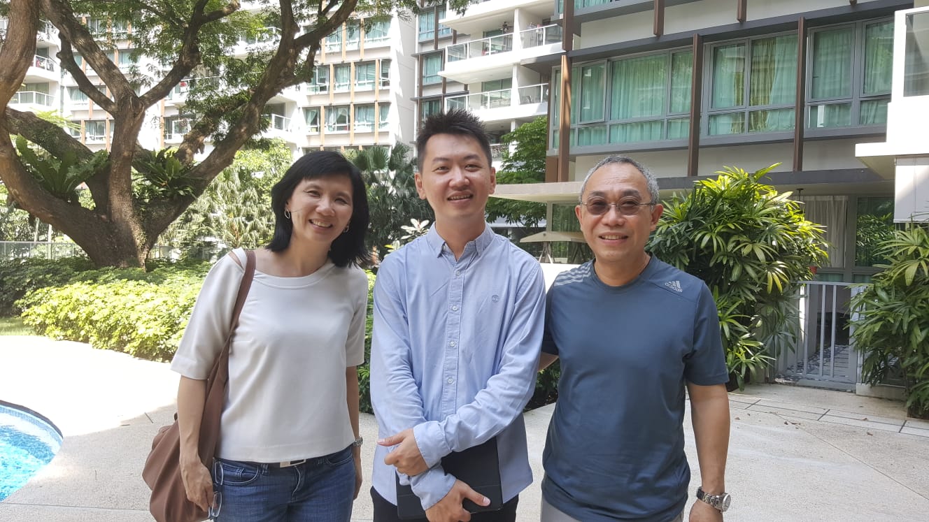 Matthias Chia with his former boss