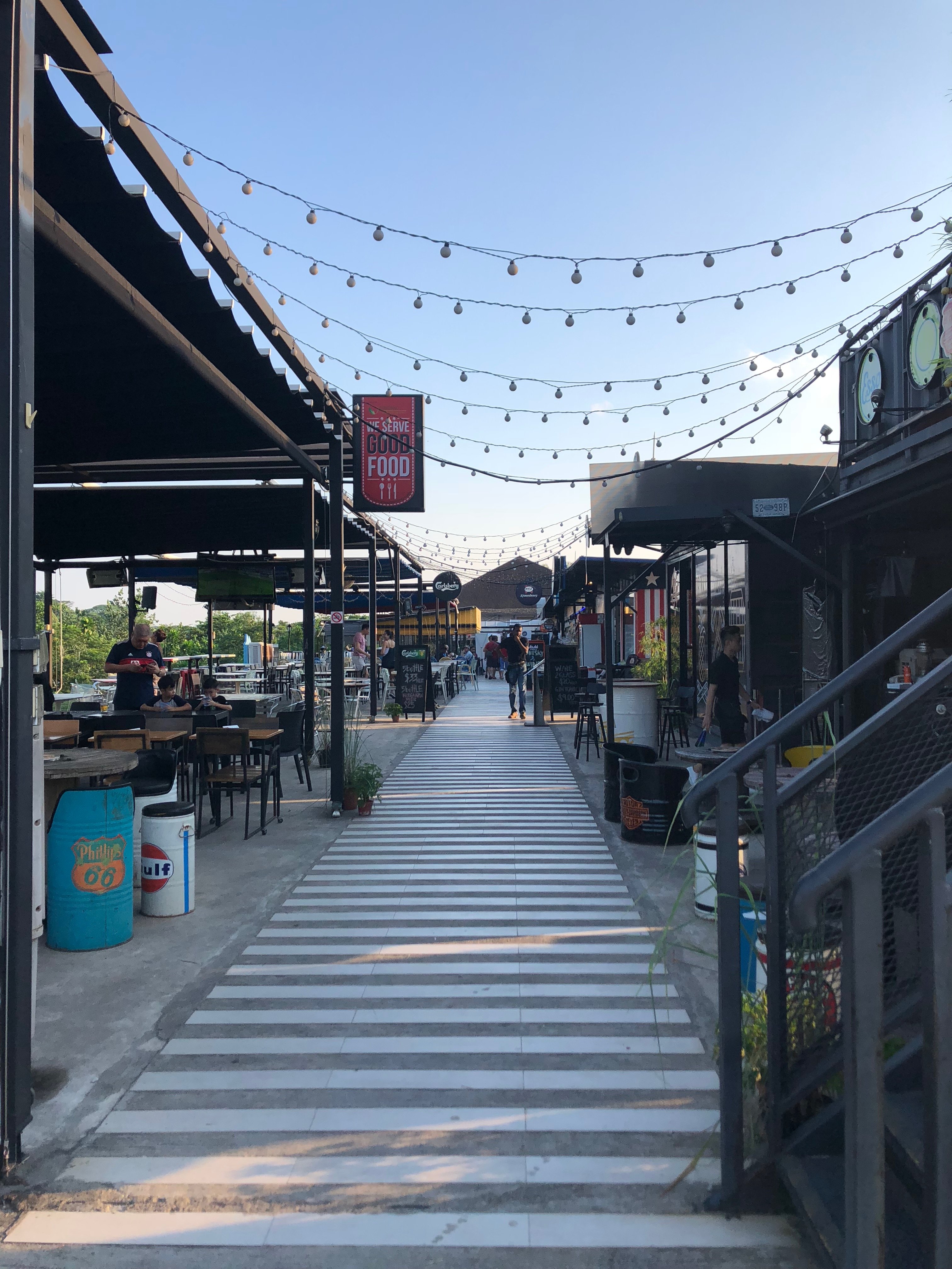 Stretch of the SEED Container Restaurants.
