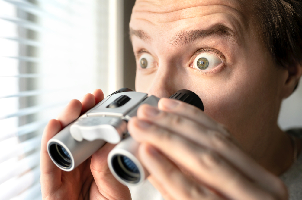 Man Using Binoculars 