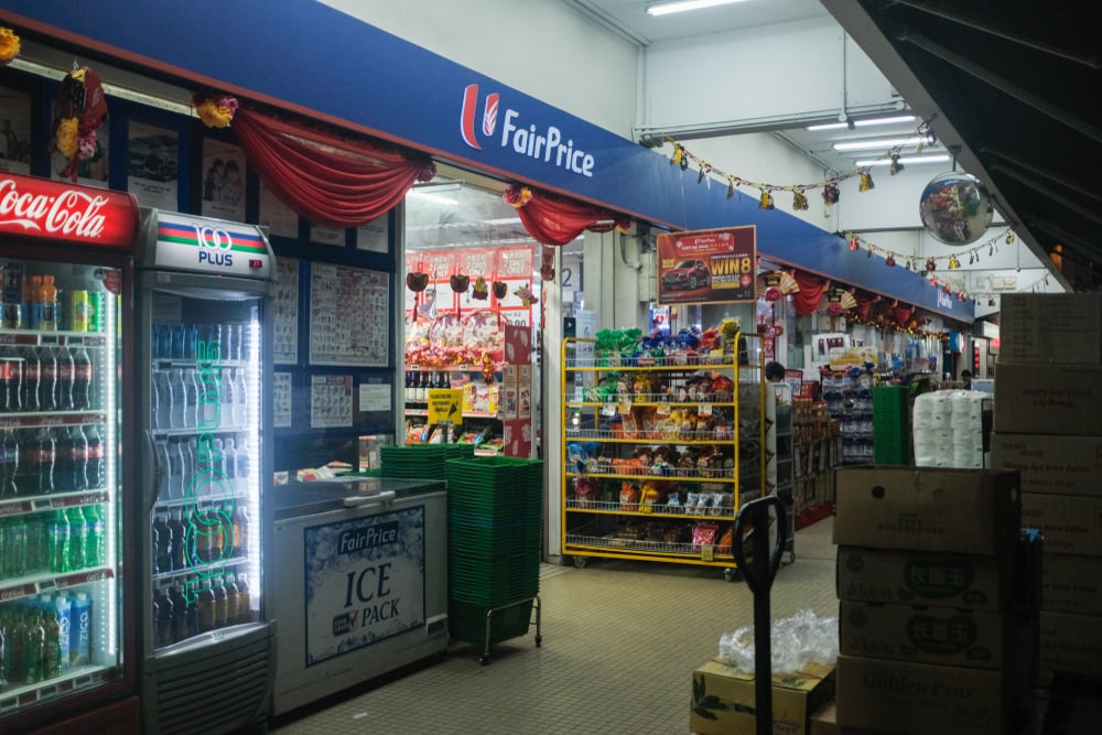 Exterior of FairPrice at Geylang