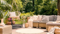 Outdoor Living Room in Backyard Garden