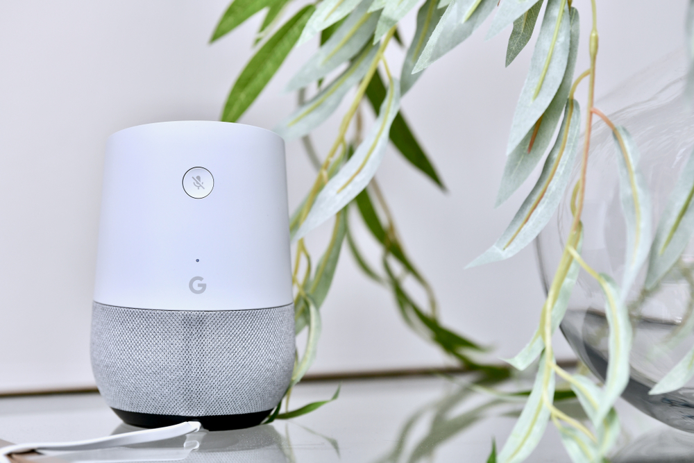 google home on the table