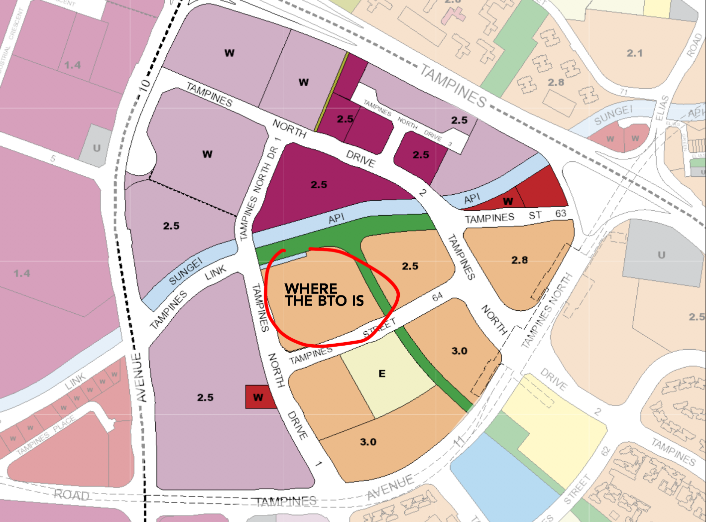 Map of the BTO Plot