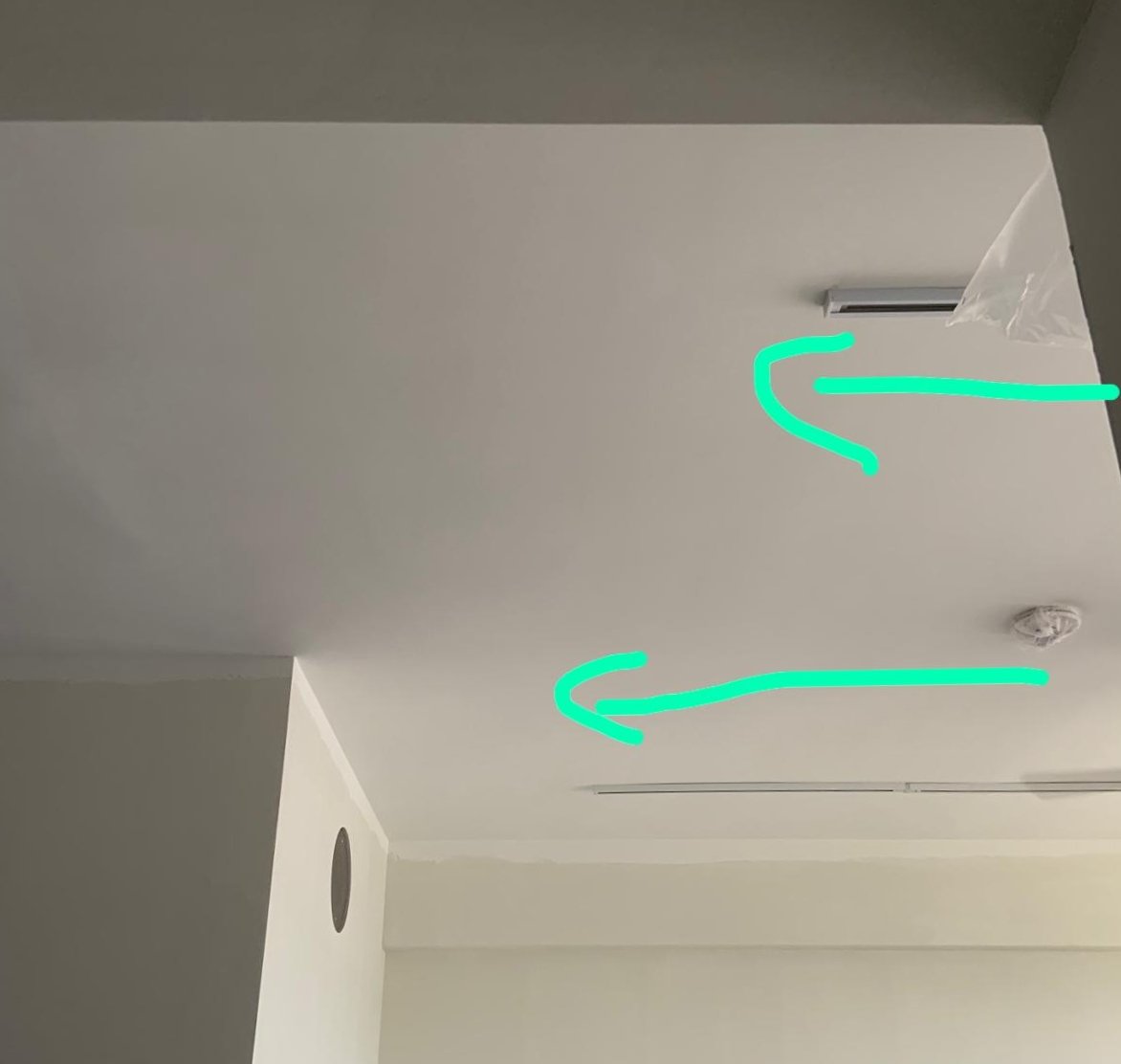 uneven track lighting BTO reno