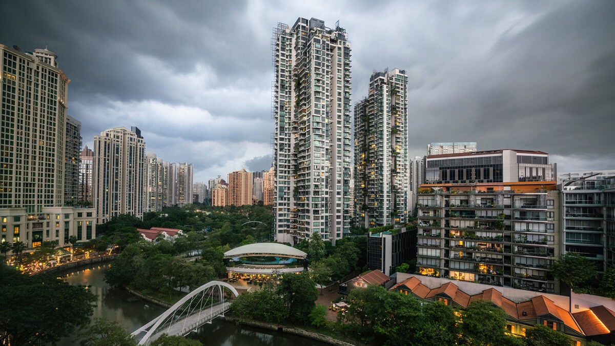 rent rental down recession singapore