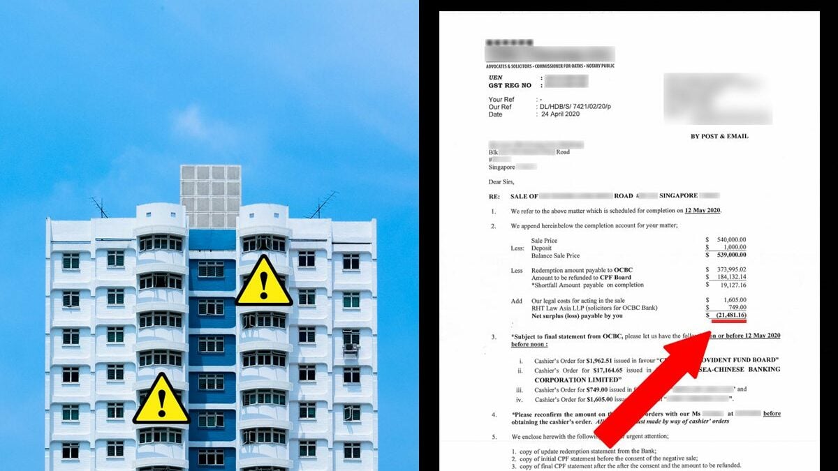negative sale hdb cpf