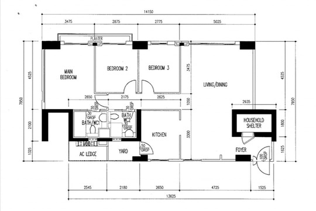 pinnacle@duxton floor plan 5-room hdb flat