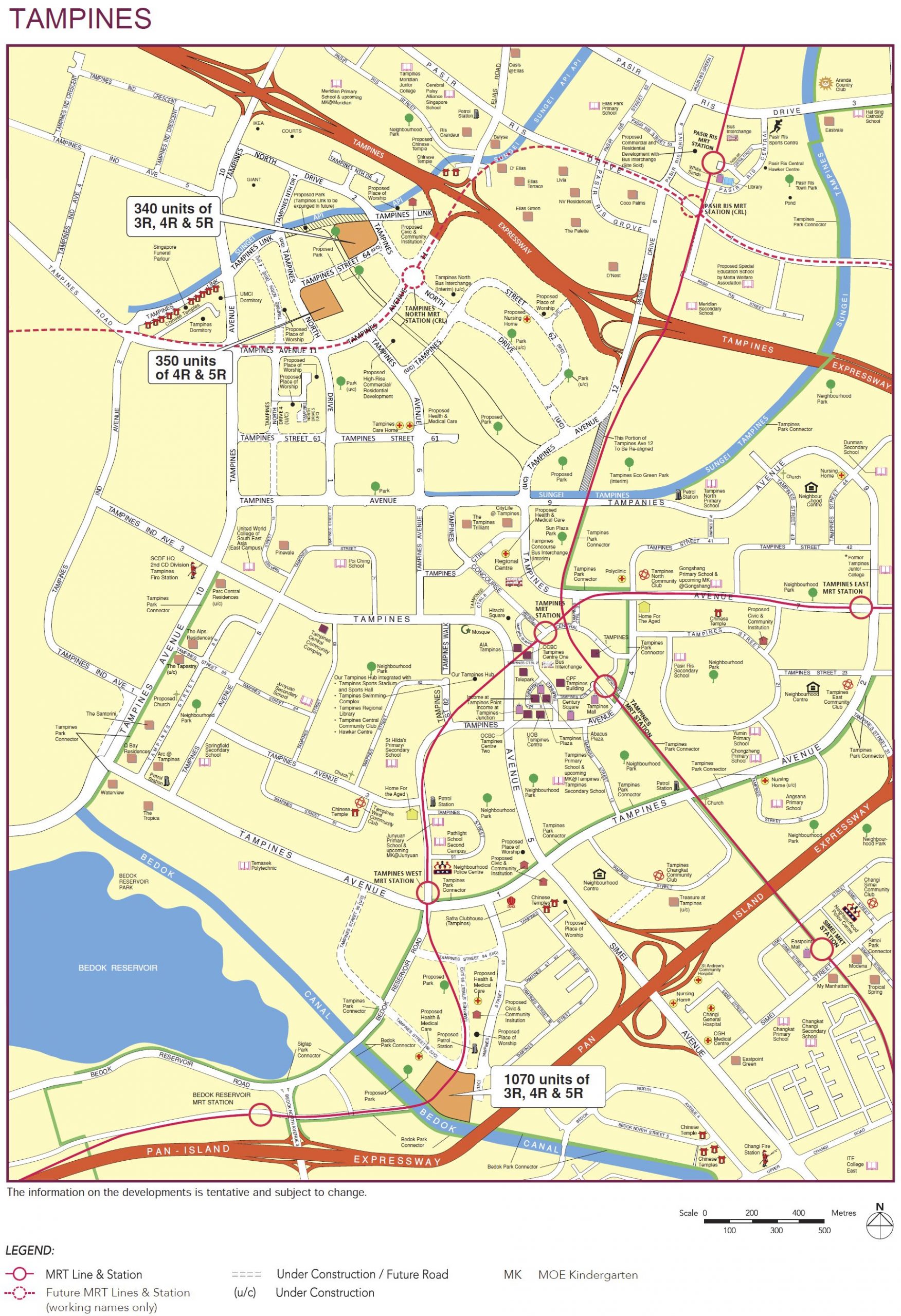 tampines hdb bto august 2020 map