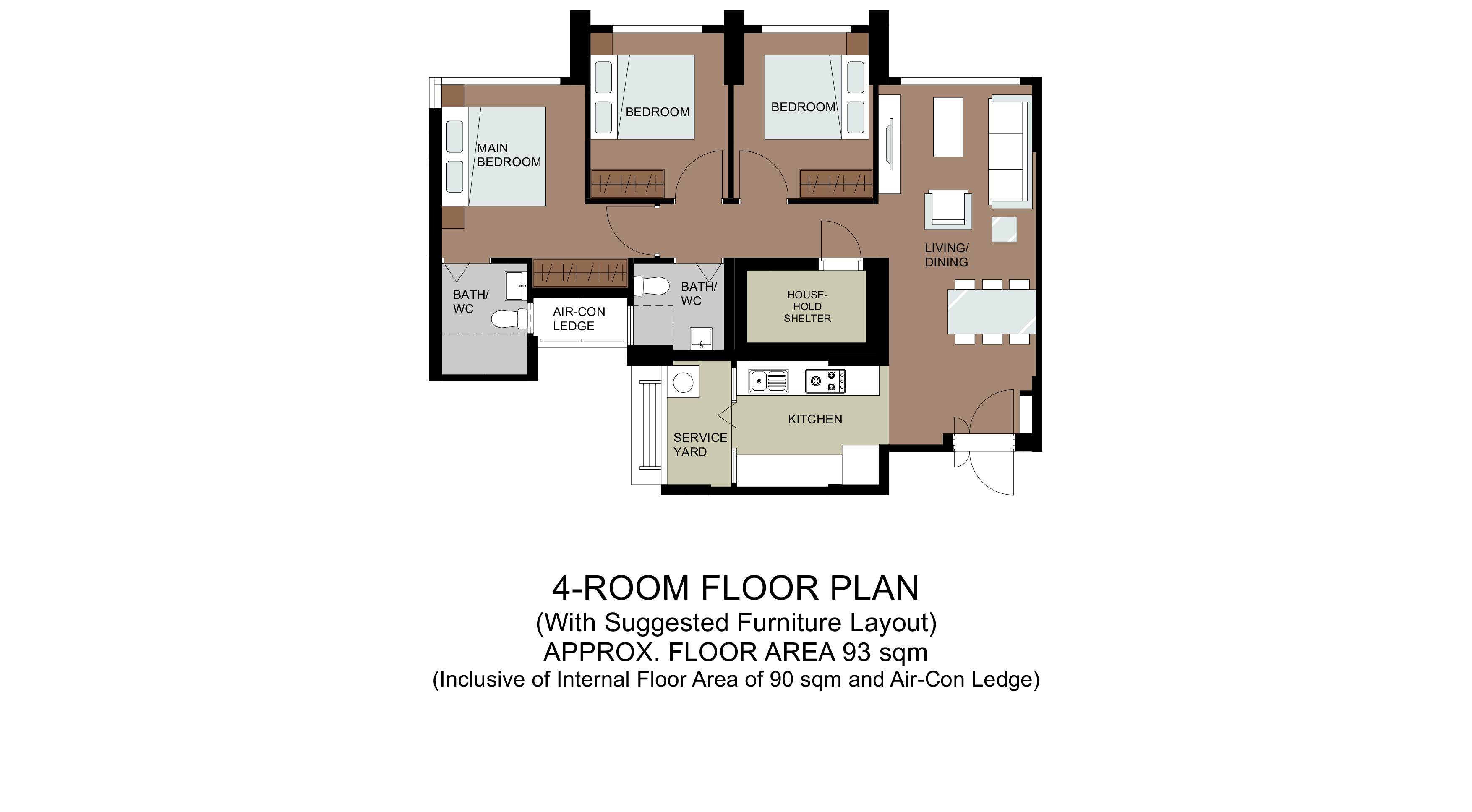 keat hong verge 4-room floor plan