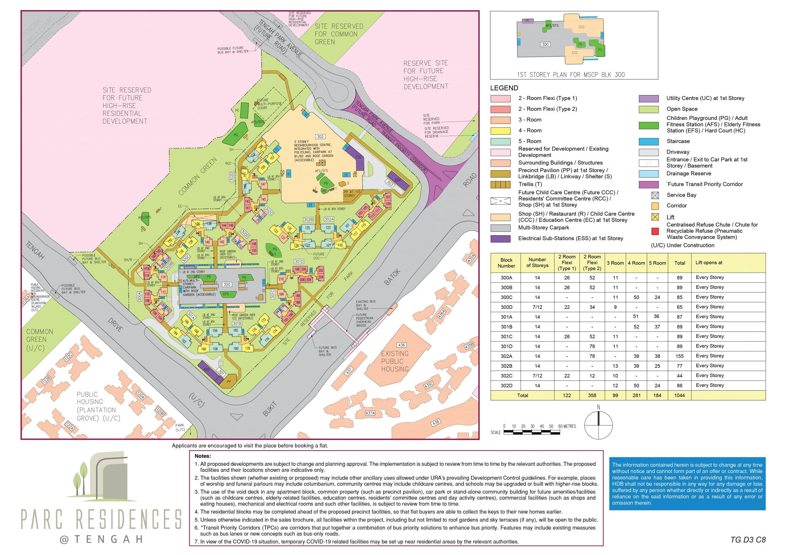 aug 2020 hdb bto site plan tengah parc residences