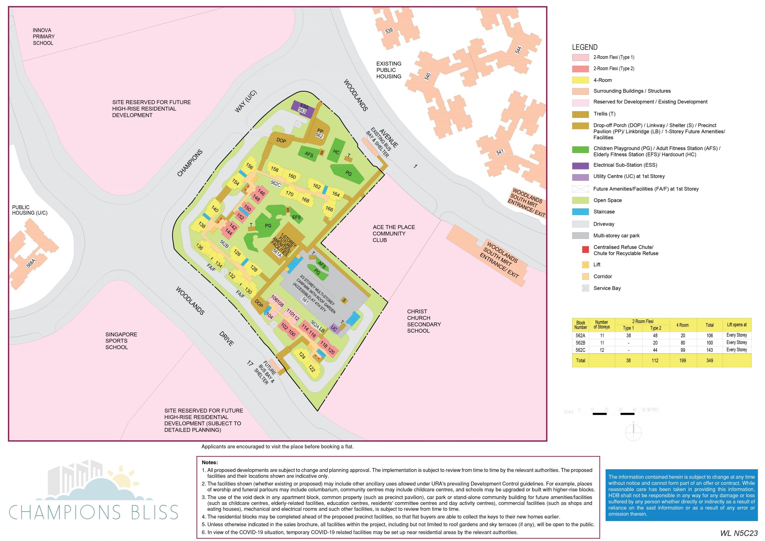 aug 2020 hdb bto site plan woodlands champions bliss