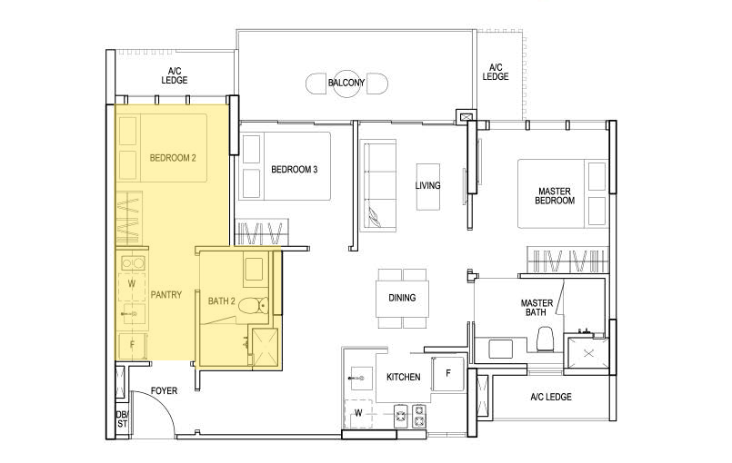 sims urban oasis dual key floor plan