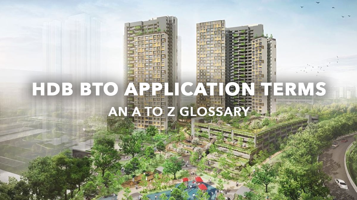 HDB BTO application terms you need to know