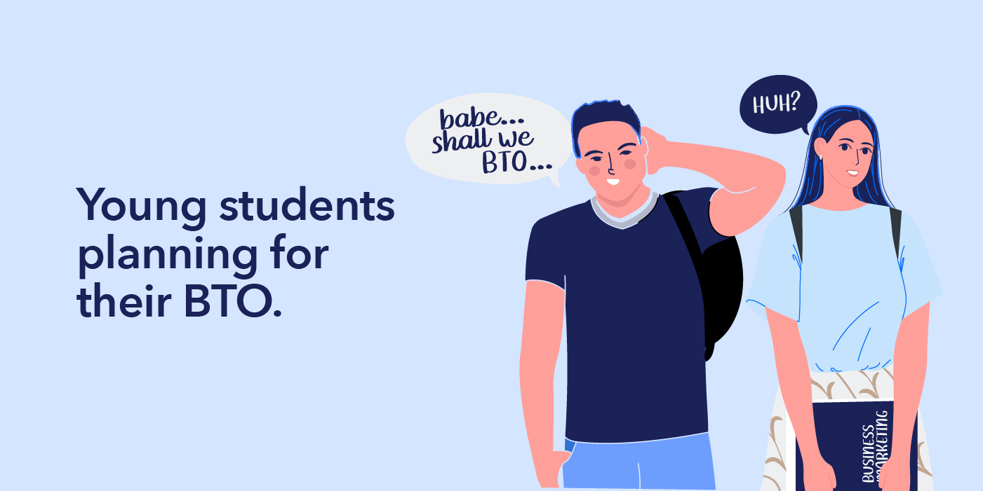 Illustration of students planning to BTO