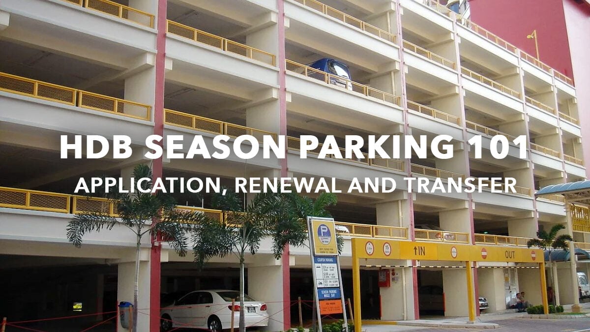HDB season parking guide Application, renewal and transfer (2023)