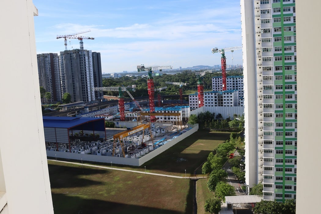 Construction of apartments in Singapore