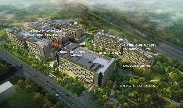 Artist's impression of Woodlands Health Campus