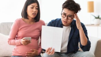 Couple stressed by the increased rent