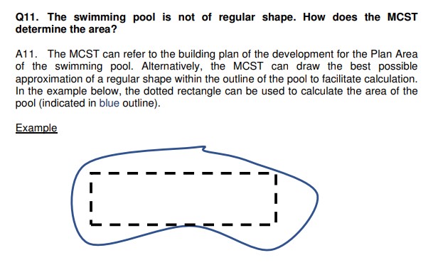 bca swimming pool shape mcst area size covid safe management