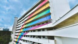 Rainbow HDB painted facade LGBTQ+