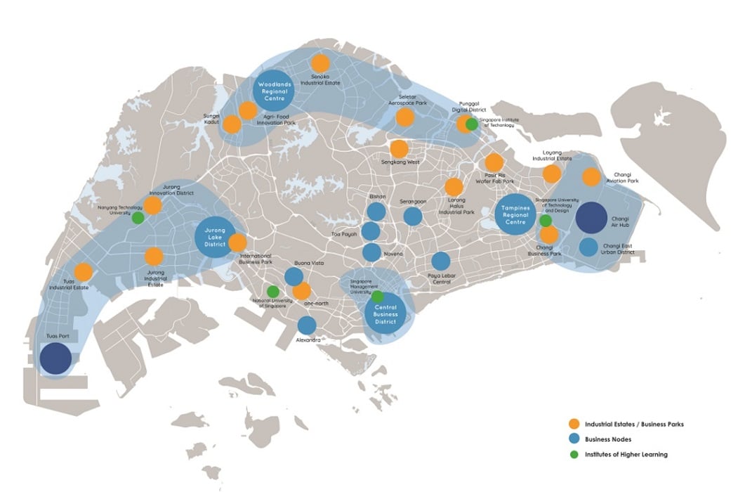 employment area heatmap ura singapore