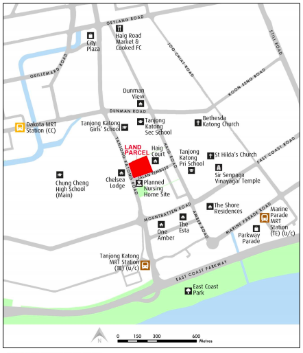 Map of Jalan Tembusu site