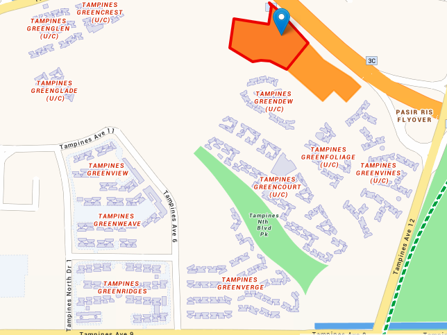 Map of Tampines Street 62 Parcel B