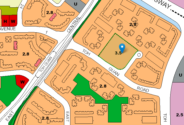 URA master plan of Jurong East BTO