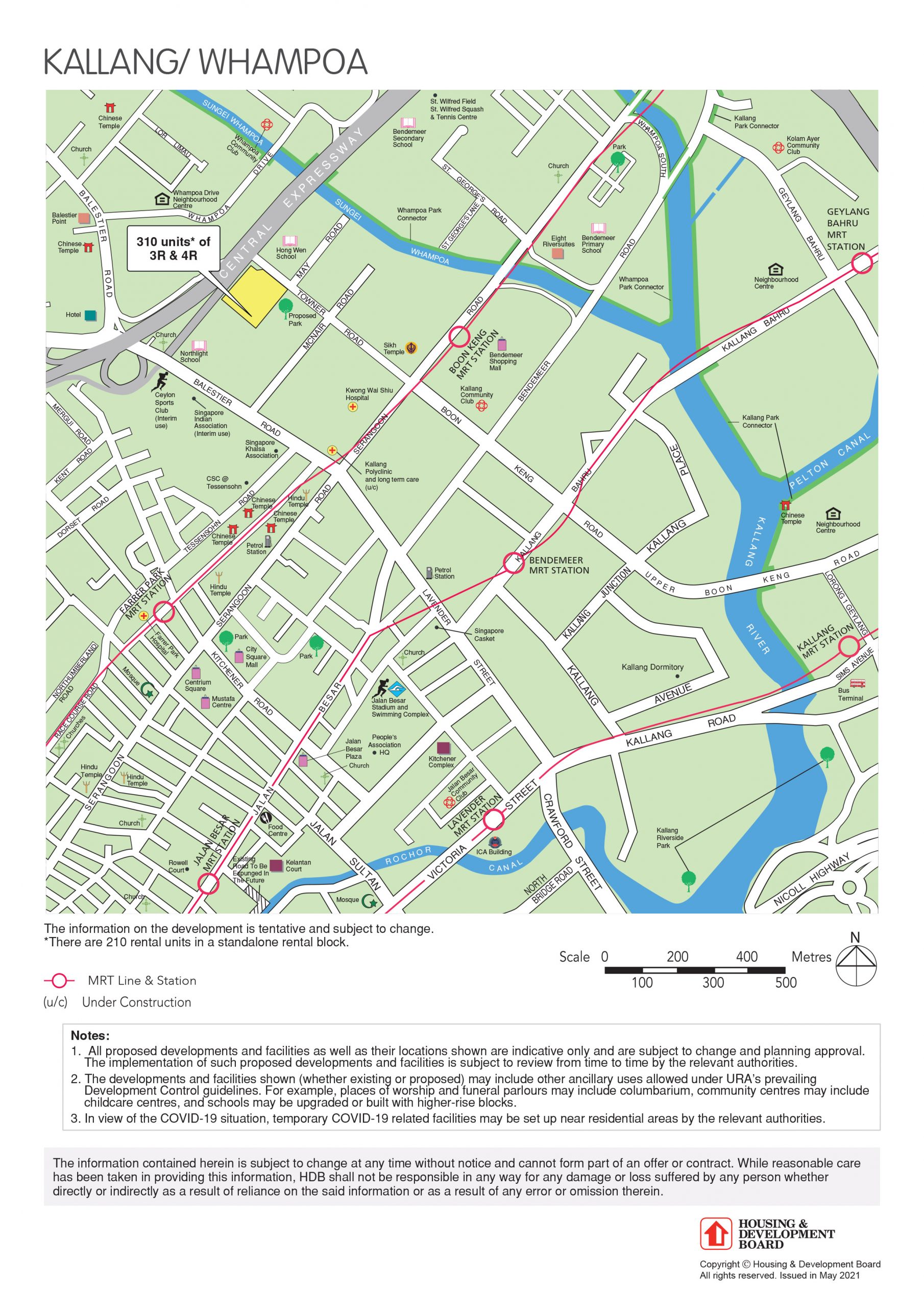 Full map of August 2021 Kallang/Whampoa BTO