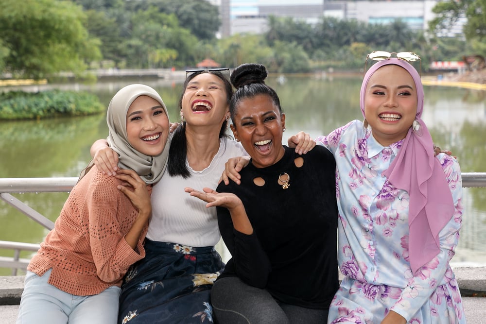 A group of racially diverse women